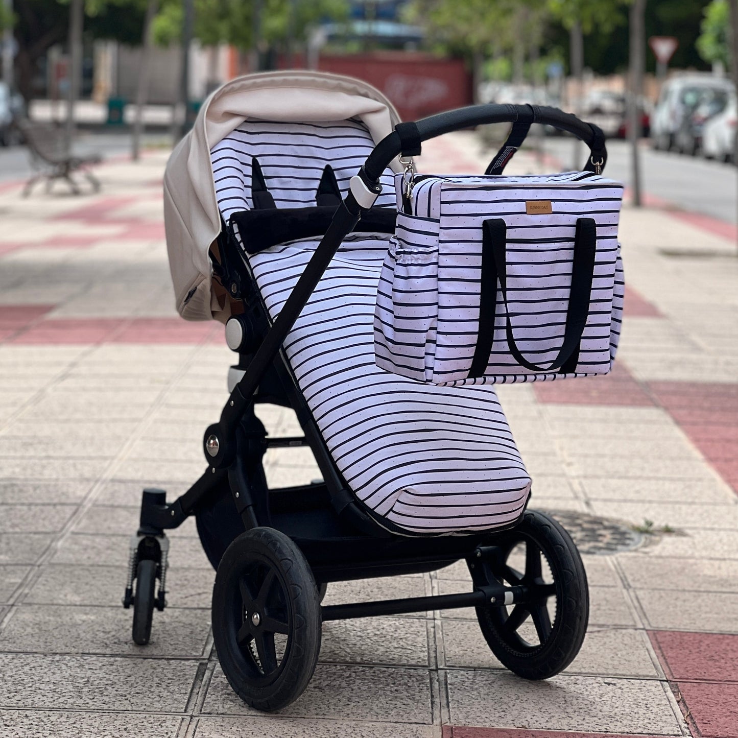 Bolso XL colección "Stripes" impermeable