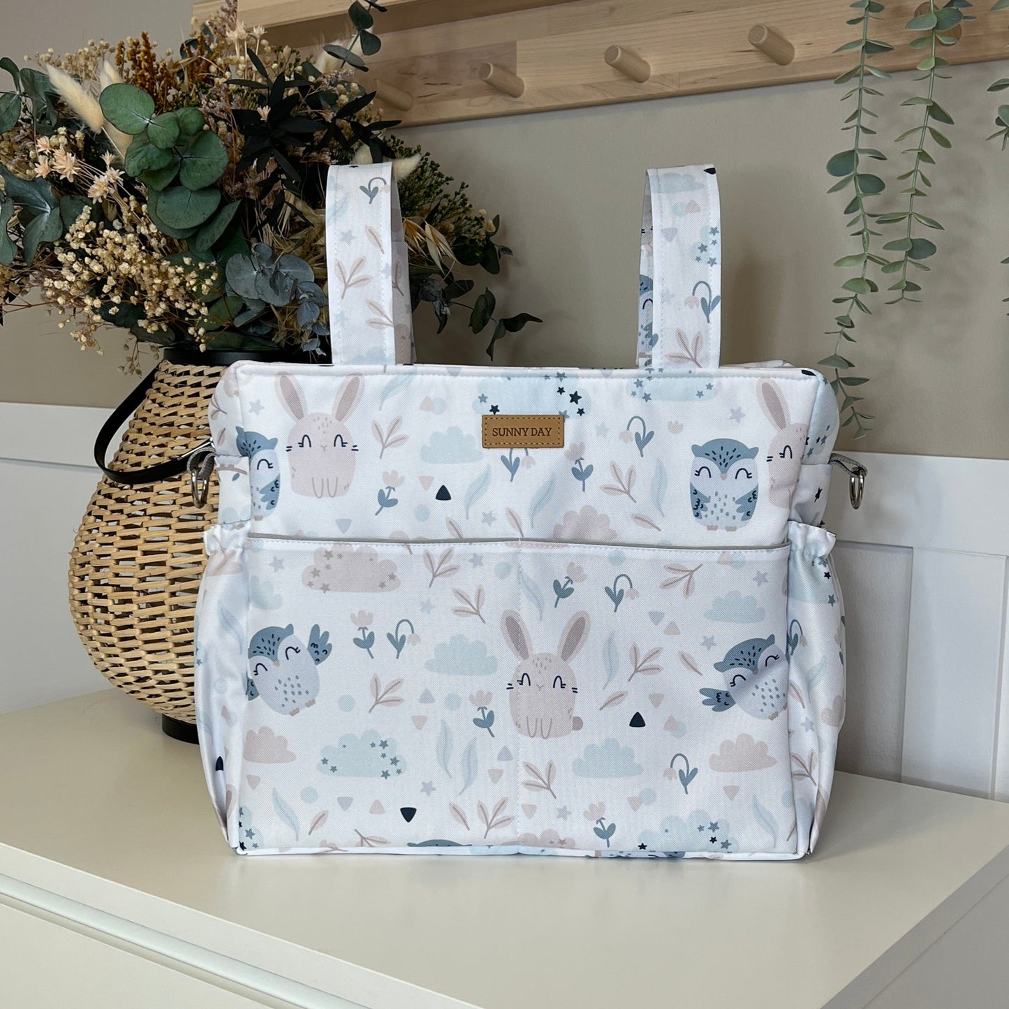 Bolso para carrito colección "Búho y conejo"