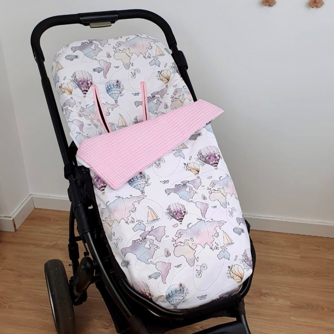 Saco silla de entretiempo colección "Globos por el mundo"