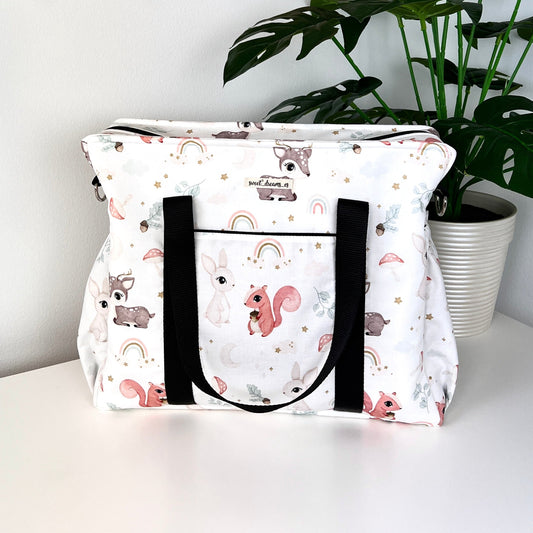 Bolso XL colección "Animalitos del bosque" impermeable
