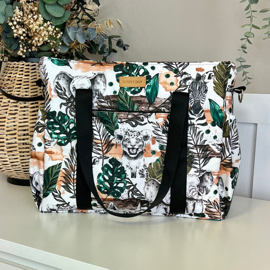 Bolso XL colección "Animalitos safari" impermeable