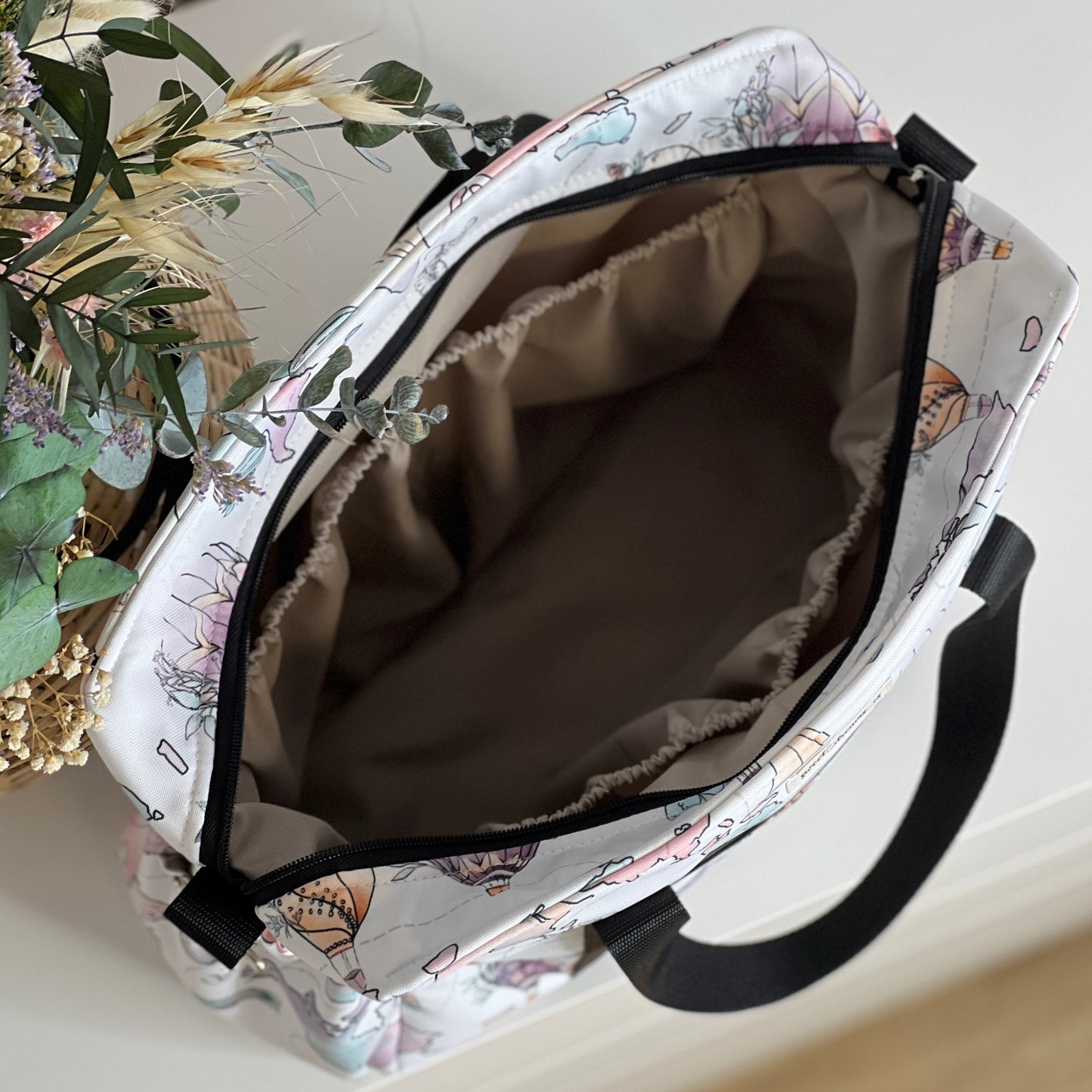 Bolso XL colección "Globos por el mundo" impermeable