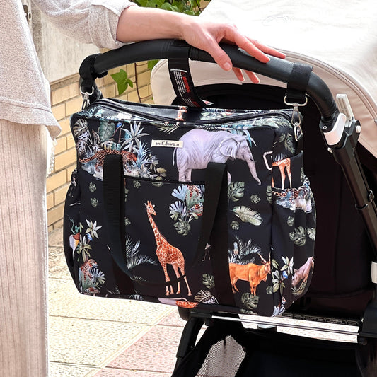 Bolso XL colección "Safari black" impermeable