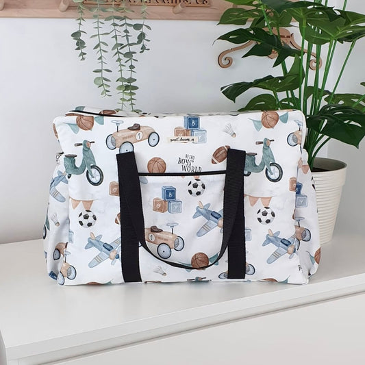 Bolso hospital/viaje colección “Retro world” impermeable