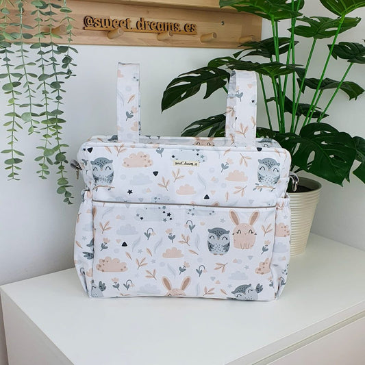 Bolso para carrito colección "Búho y conejo"
