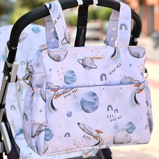 Bolso para carrito colección "Espacio white"