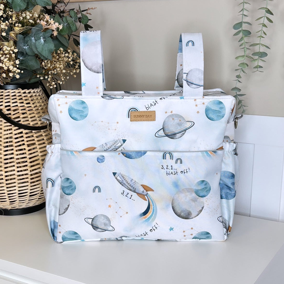 Bolso para carrito colección "Espacio white"