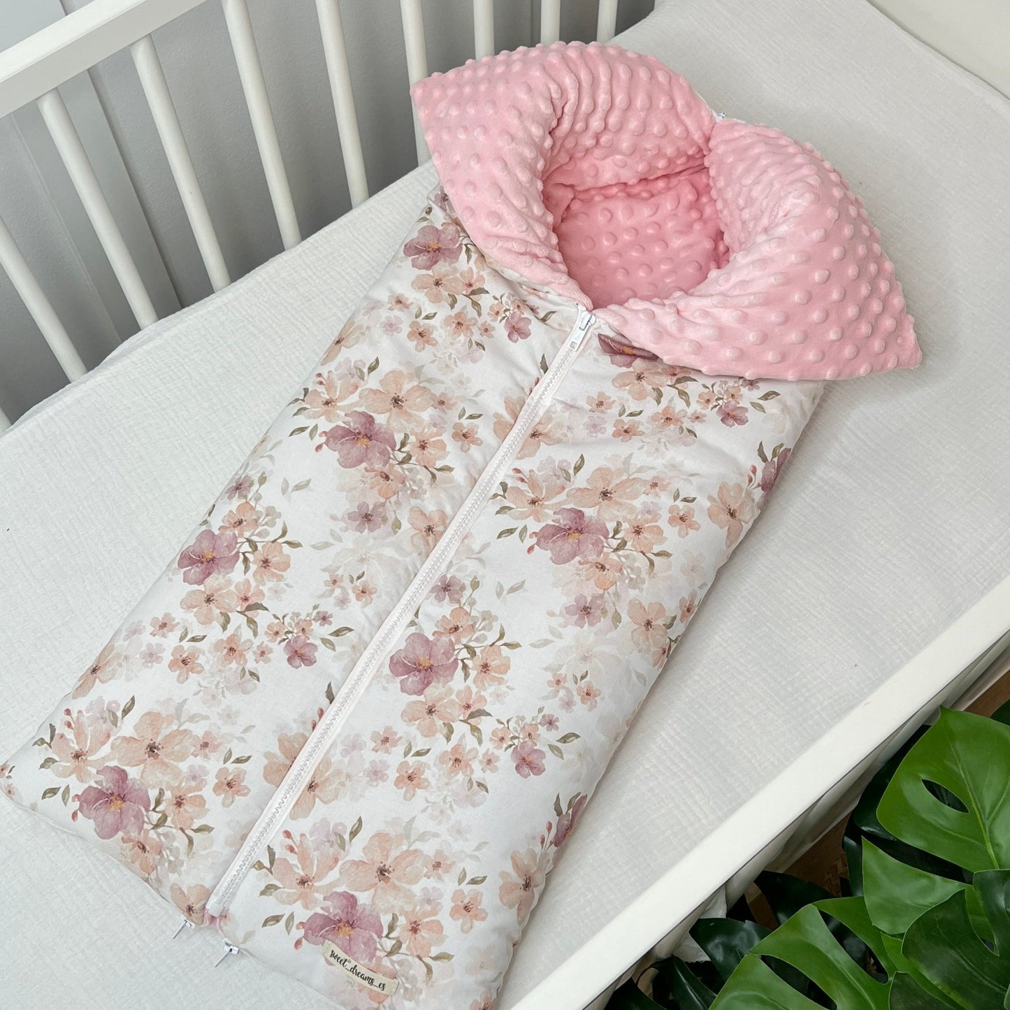 Saco capazo de invierno colección "Floral"