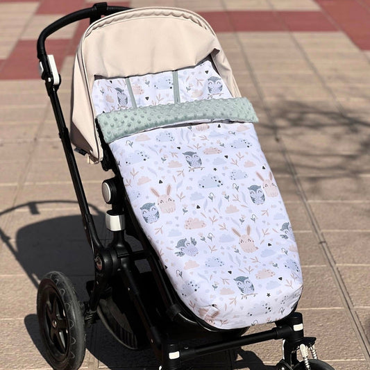 Saco silla de invierno colección "Búho y conejo"
