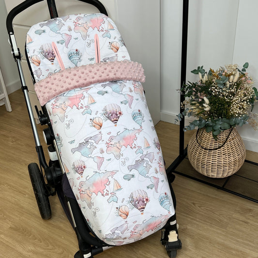 Saco silla de invierno colección "Globos por el mundo"